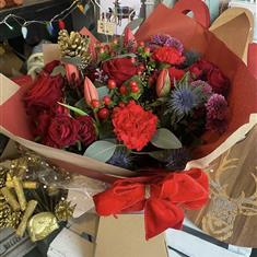 Christmas Hand Tied Arrangement 