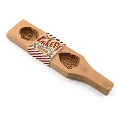 WOODEN CHRISTMAS COOKIE BAKING MOULD