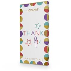 Joypots Joybar - Milk Chocolate Thank You Message Bar (80g)