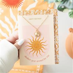 Sun Necklace on Birthday 