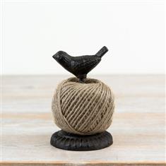 RUSTIC TWINE HOLDER &amp; TWINE, 12CM