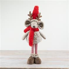 STRIPED MOUSE DECORATION, 43CM