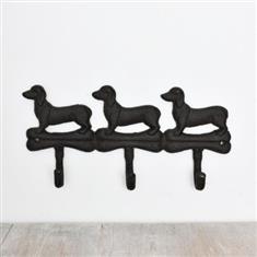 CAST IRON DOG HOOKS, 29CM