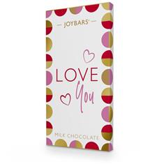 Joypots Joybar - Milk Chocolate Love You Message Bar (80g)