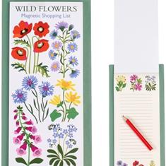 Wild Flowers Magnetic Shopping List