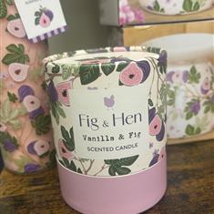 Fig &amp; Hen Vanilla and Fig Candle 